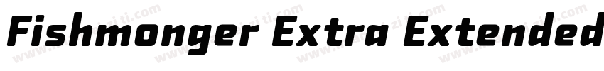 Fishmonger Extra Extended Bold字体转换